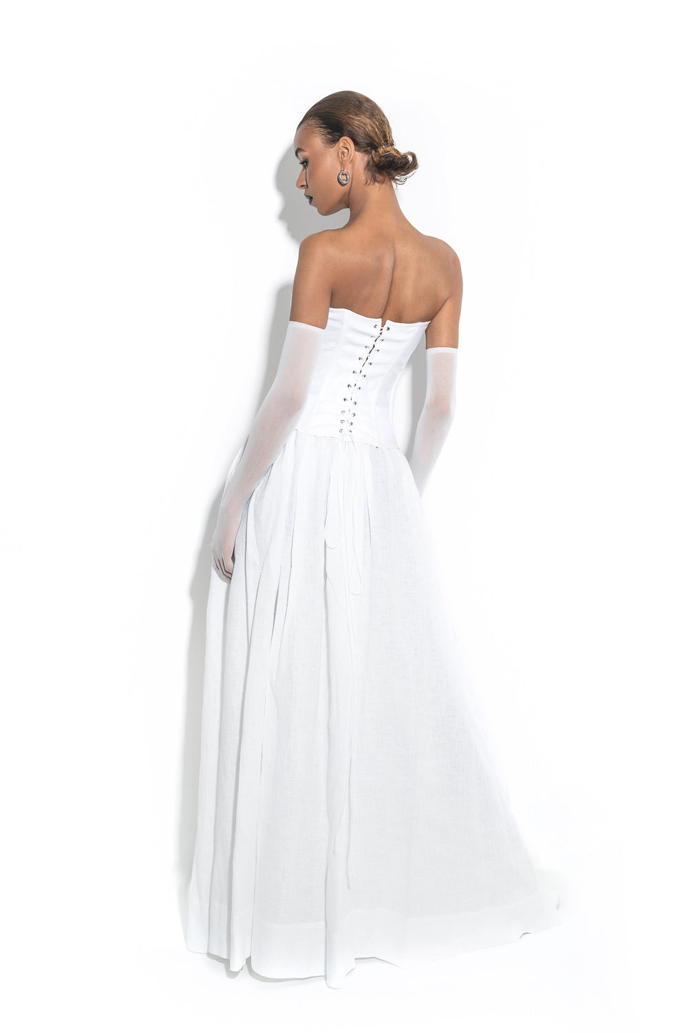 Balletic linen corset